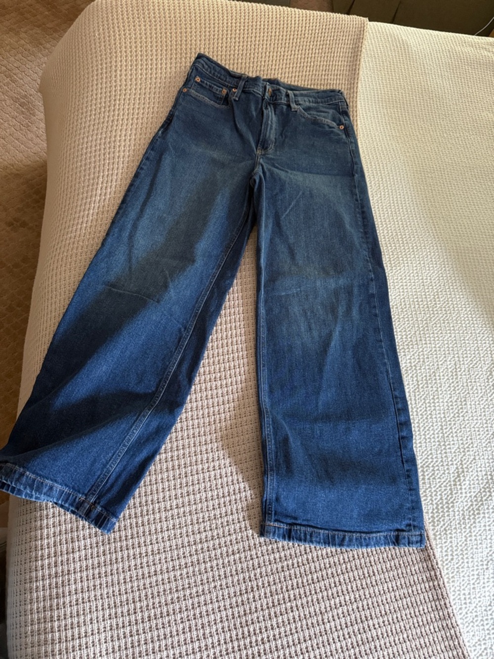 GAP High-Rise Stride Dark Blue Denim Jeans